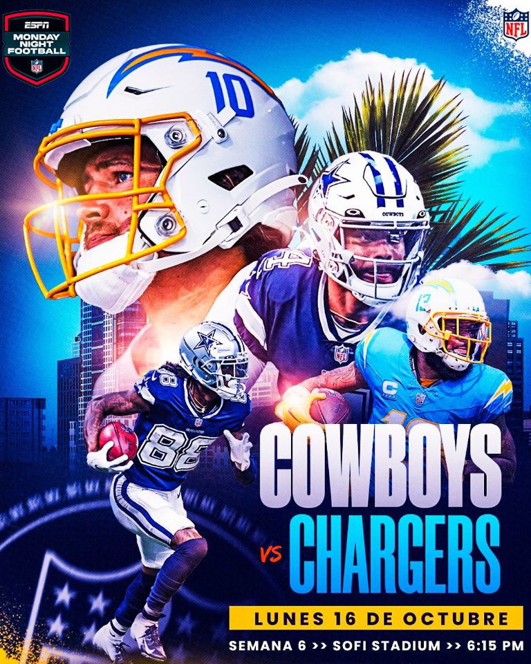 Cowboys vs Chargers: Horario y cómo ver por TV el juego de la Semana 6 de  la NFL