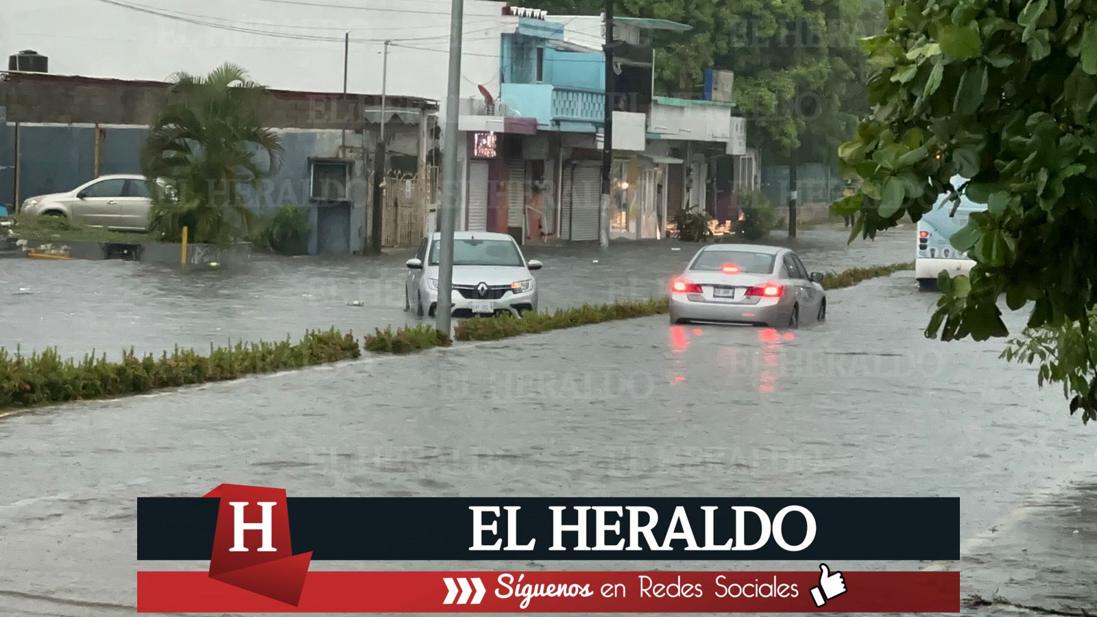 Lluvias en Coatzacoalcos dejan vehículos varados 6