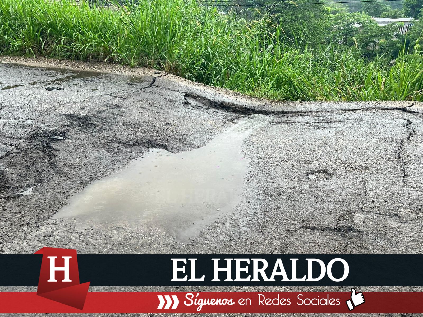 Se forma socavón en la carretera Costera del Golfo en el municipio de Acayucan 2