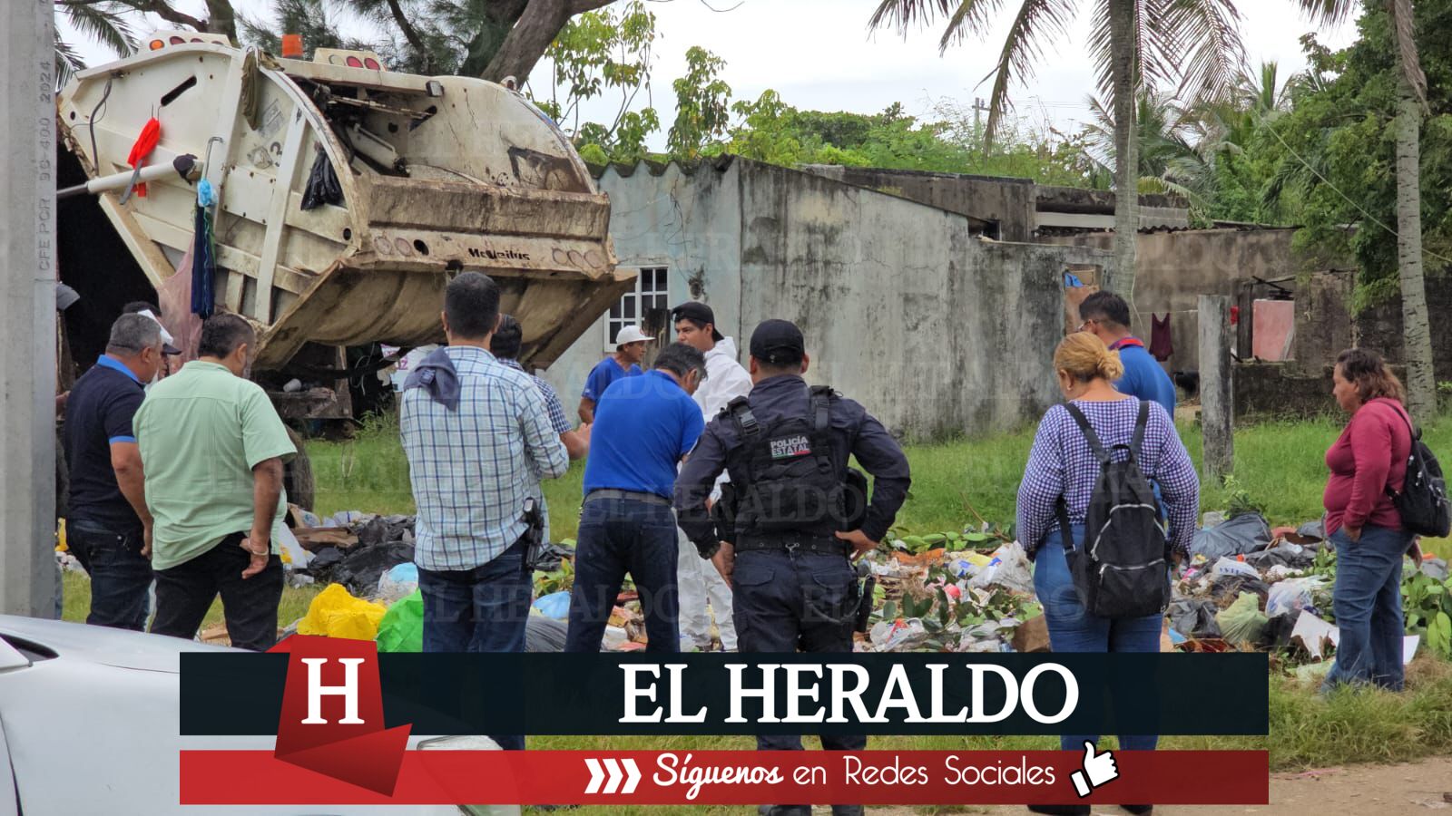 Localizan botes de gas refrigerante para climas y restos de pirotecnia en basura que explotó en caja compactadora de limpia pública en Villa Allende 3