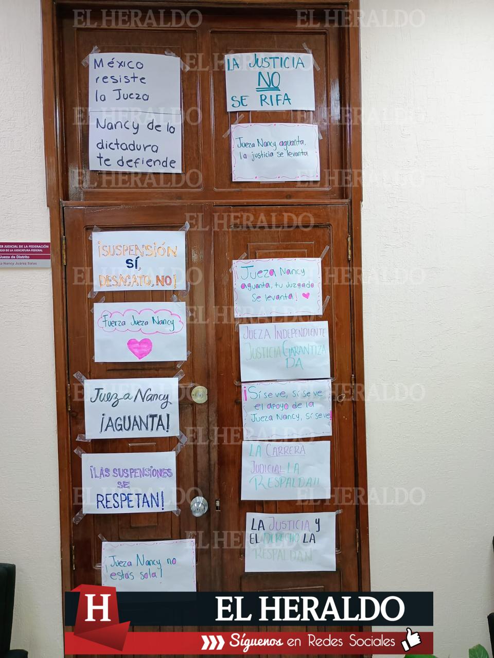 Respaldan trabajadores del Poder Judicial a jueza Nancy Juárez Salas quien emitió la resolución para eliminar del DOF la reforma en materia judicial 2