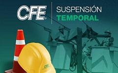 CFE Informa próxima suspensión intermitente del servicio en algunas colonias y comunidades de Tuxpan