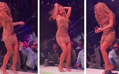 Shakira vive incmodo momento al sorprender a un hombre que intentaba grabar por debajo de su vestido